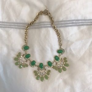 Green Jcrew statement necklace
